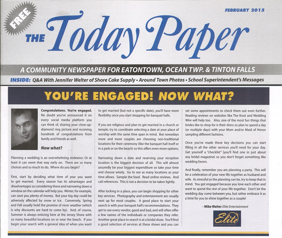 Today Paper - You're Engaged 2015 - Copy