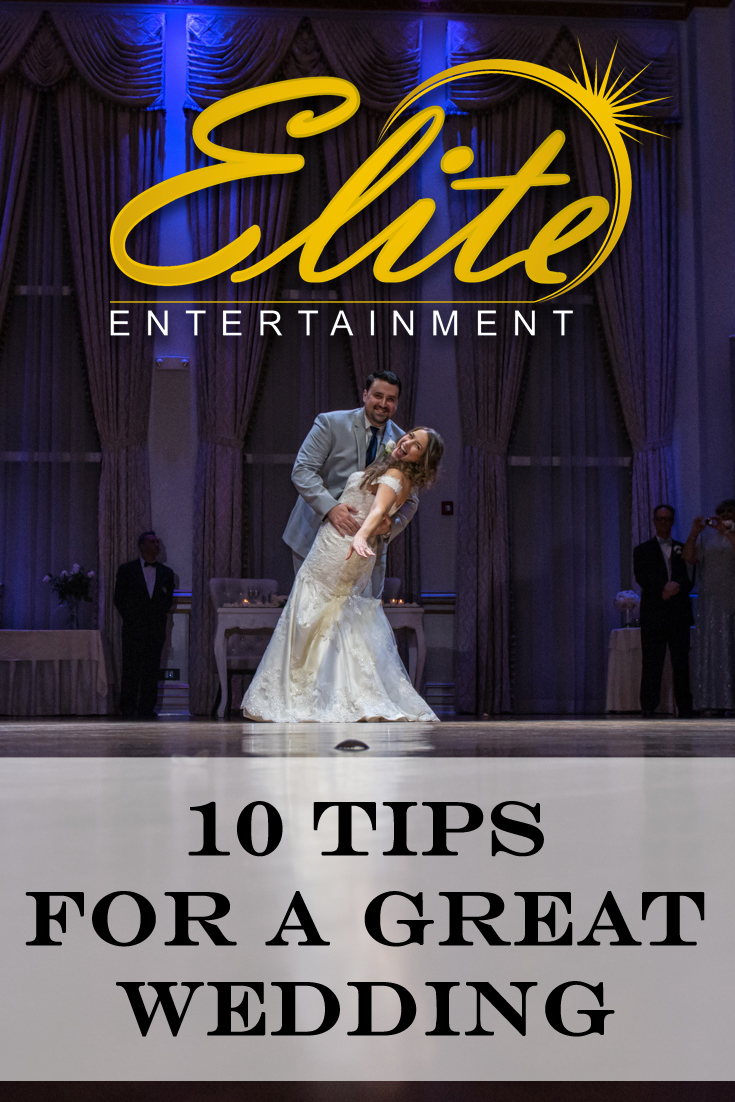 10 tips for a great wedding pin