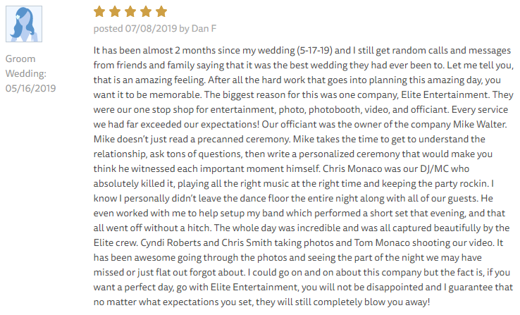 EliteEntertainment_TheKnotReview_NJWedding_ChrisMonaco 2019 05-17-2019