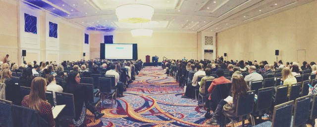 It was a packed house for Mike's seminar at WeddingWire World