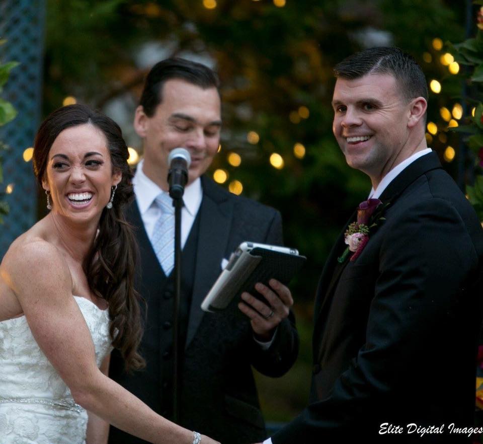 Love this shot Carrie got during Brian and Brianne's ceremony