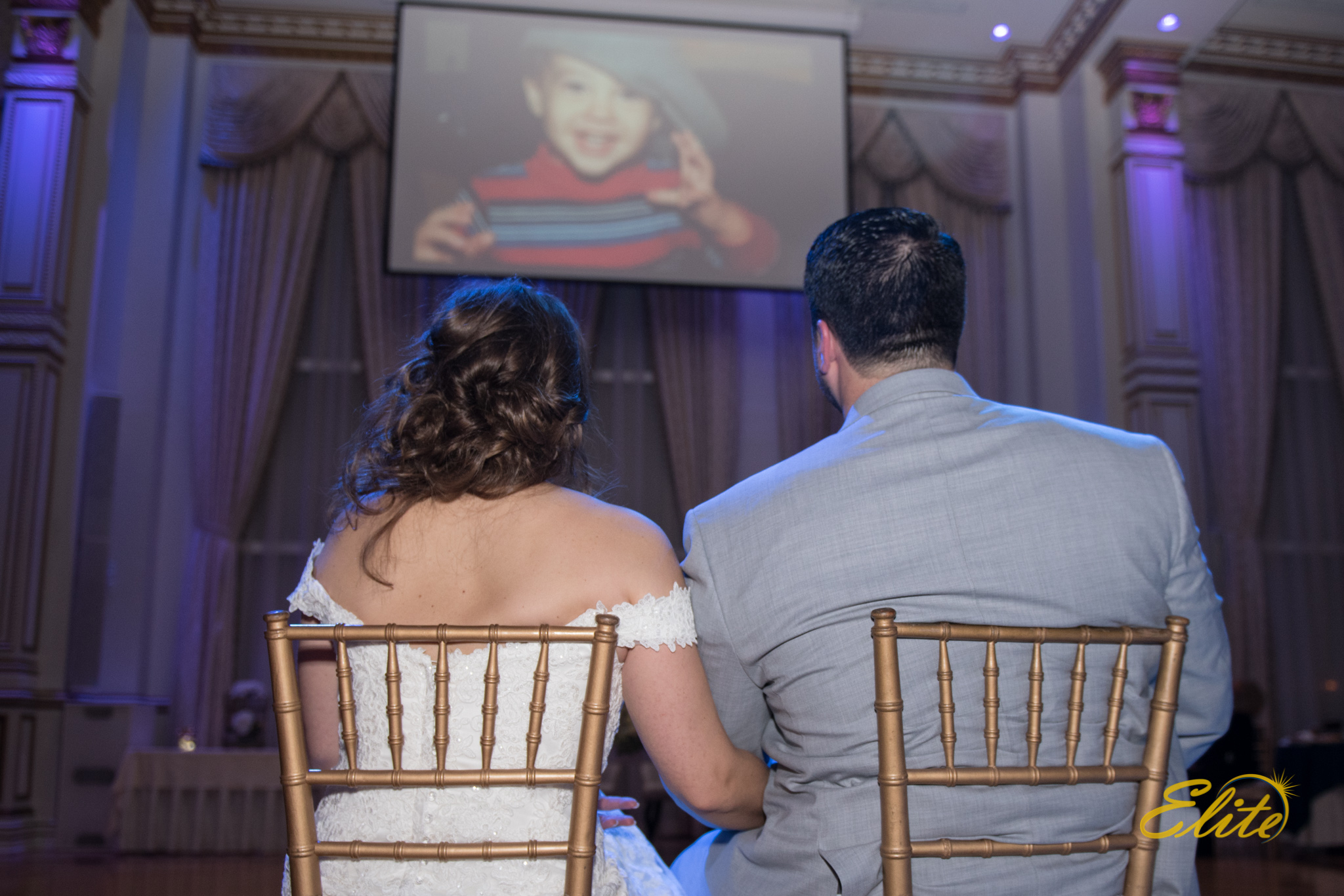 Mike had made a photo montage that we showed right after dinner.  