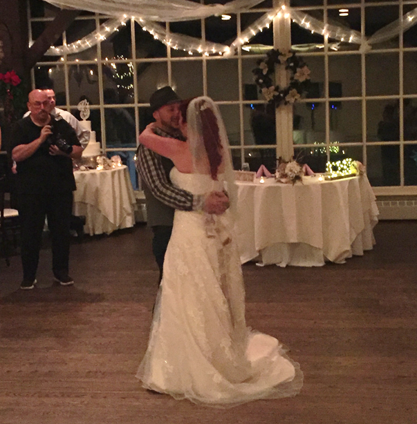 Salena and Alan's 1st Dance with Frank from the Studio looking on