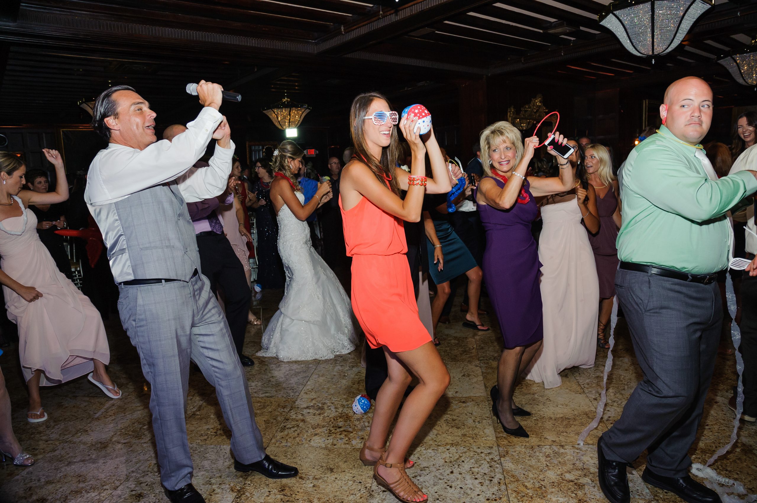 Yup, that's me leading The Wobble