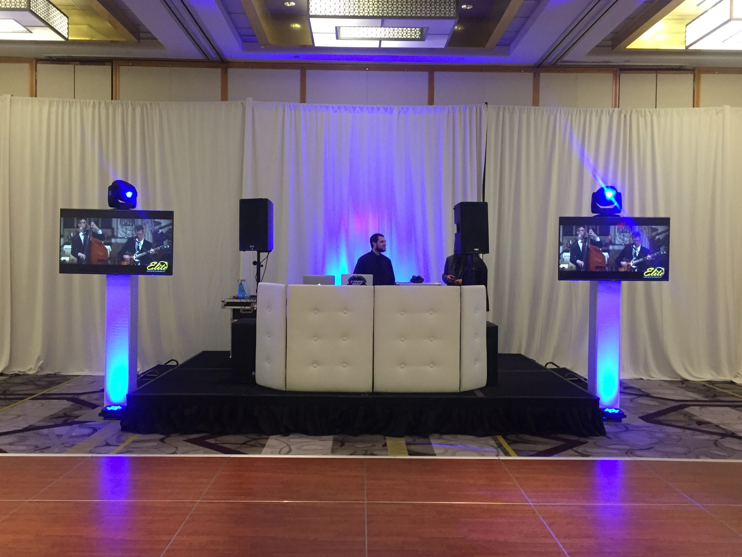 Here's our set up before the show started
