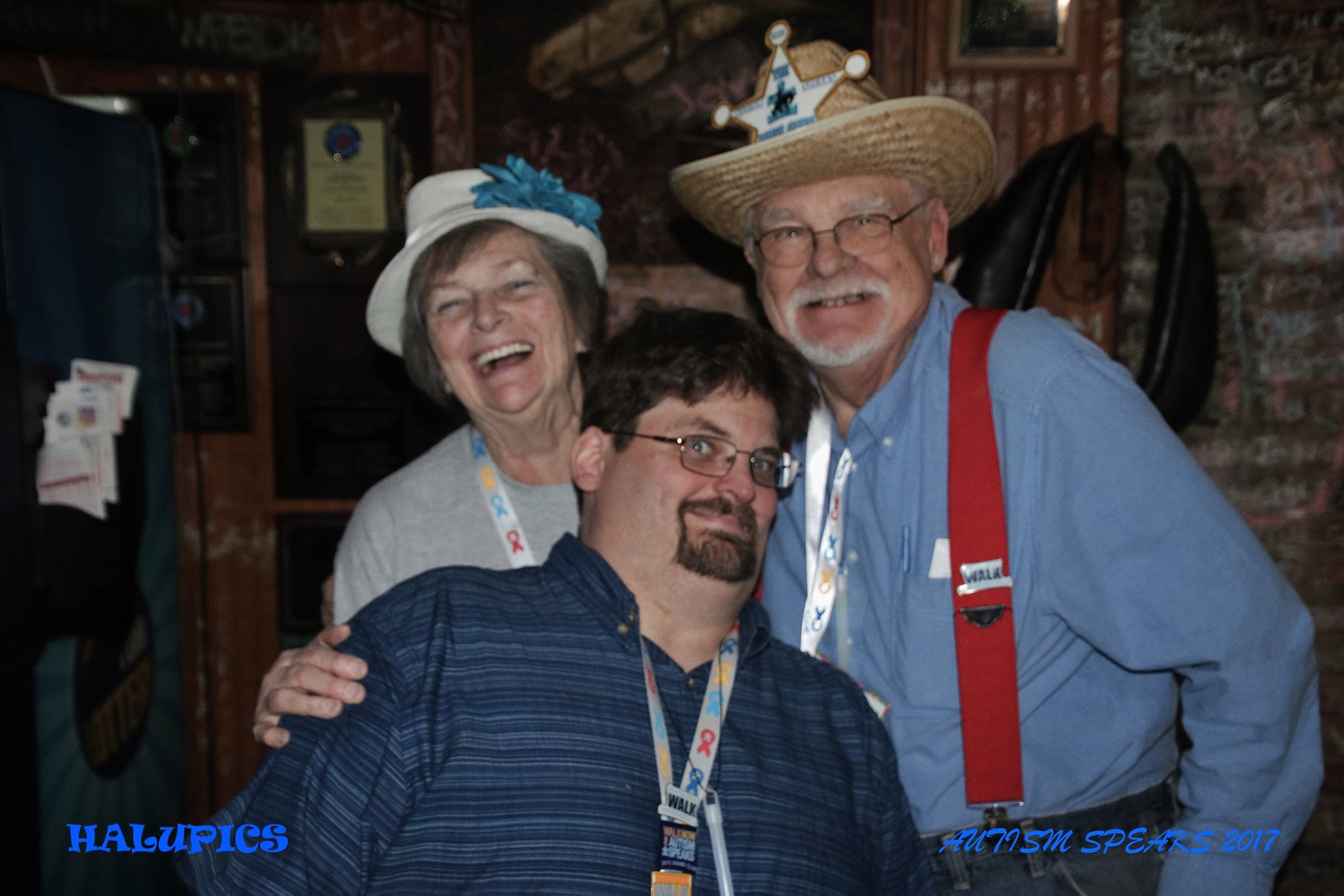 My folks with my kid brother Brian. So proud of the work they all do to raise money and awareness for Autism