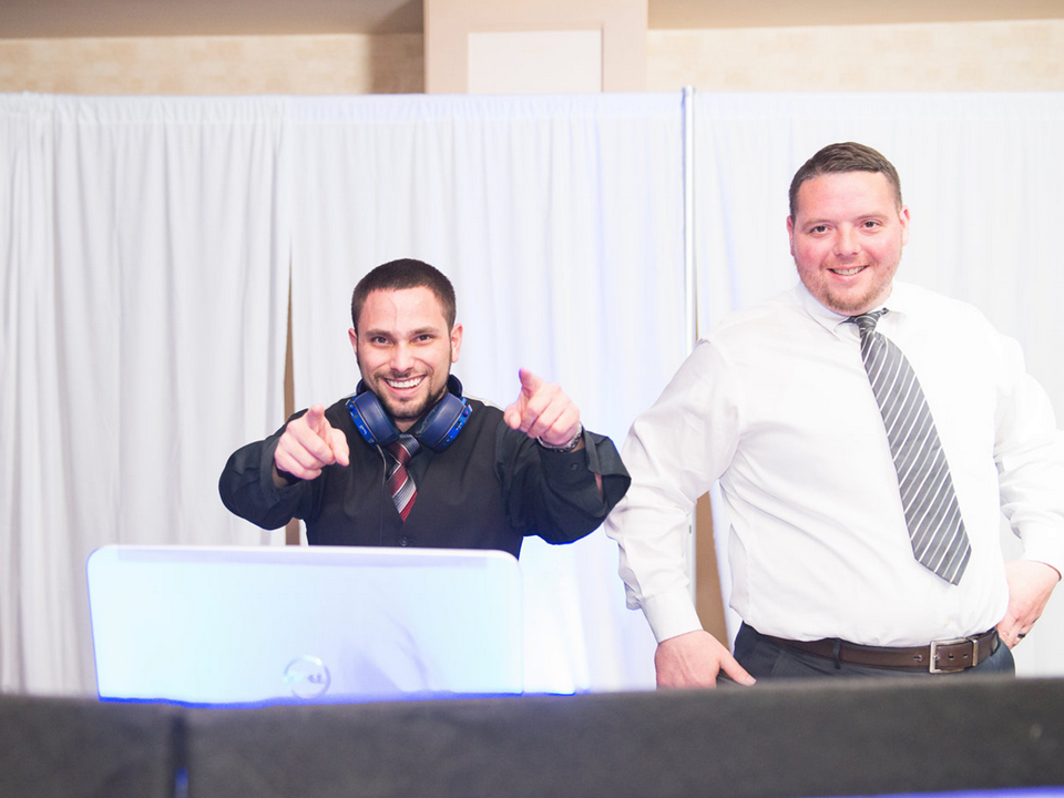 Dan and Chris rocking the party!