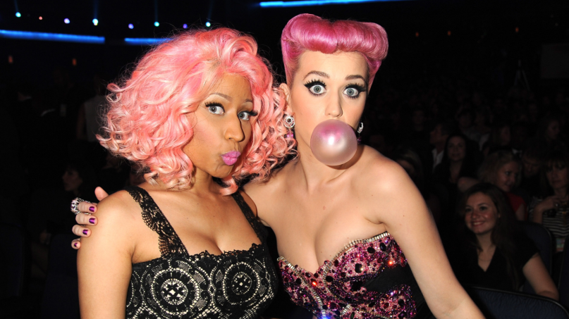 Katy Perry and Nicki Minaj team up for "Swish Swish"