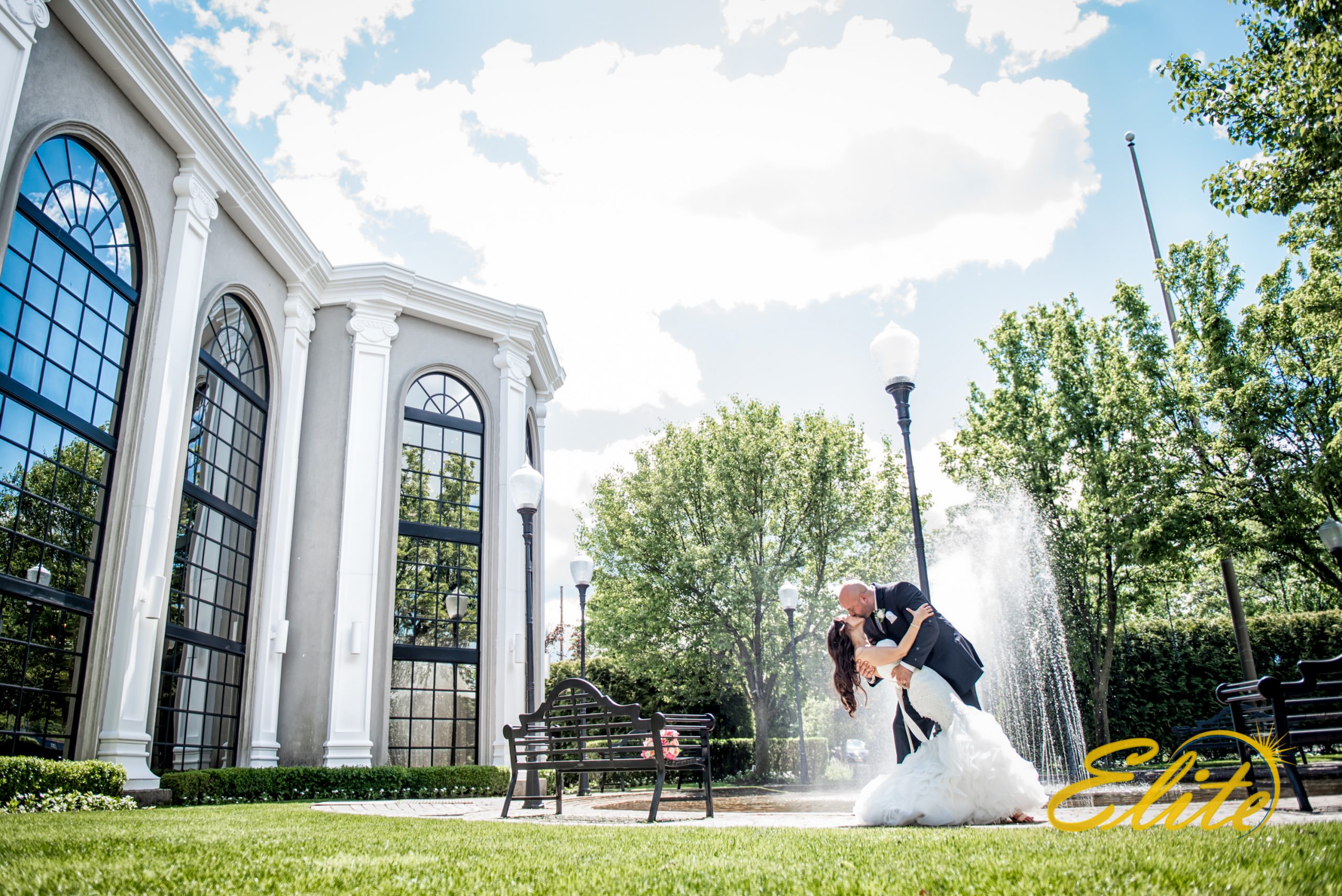 The rain stopped just in time for John and Kourtni 