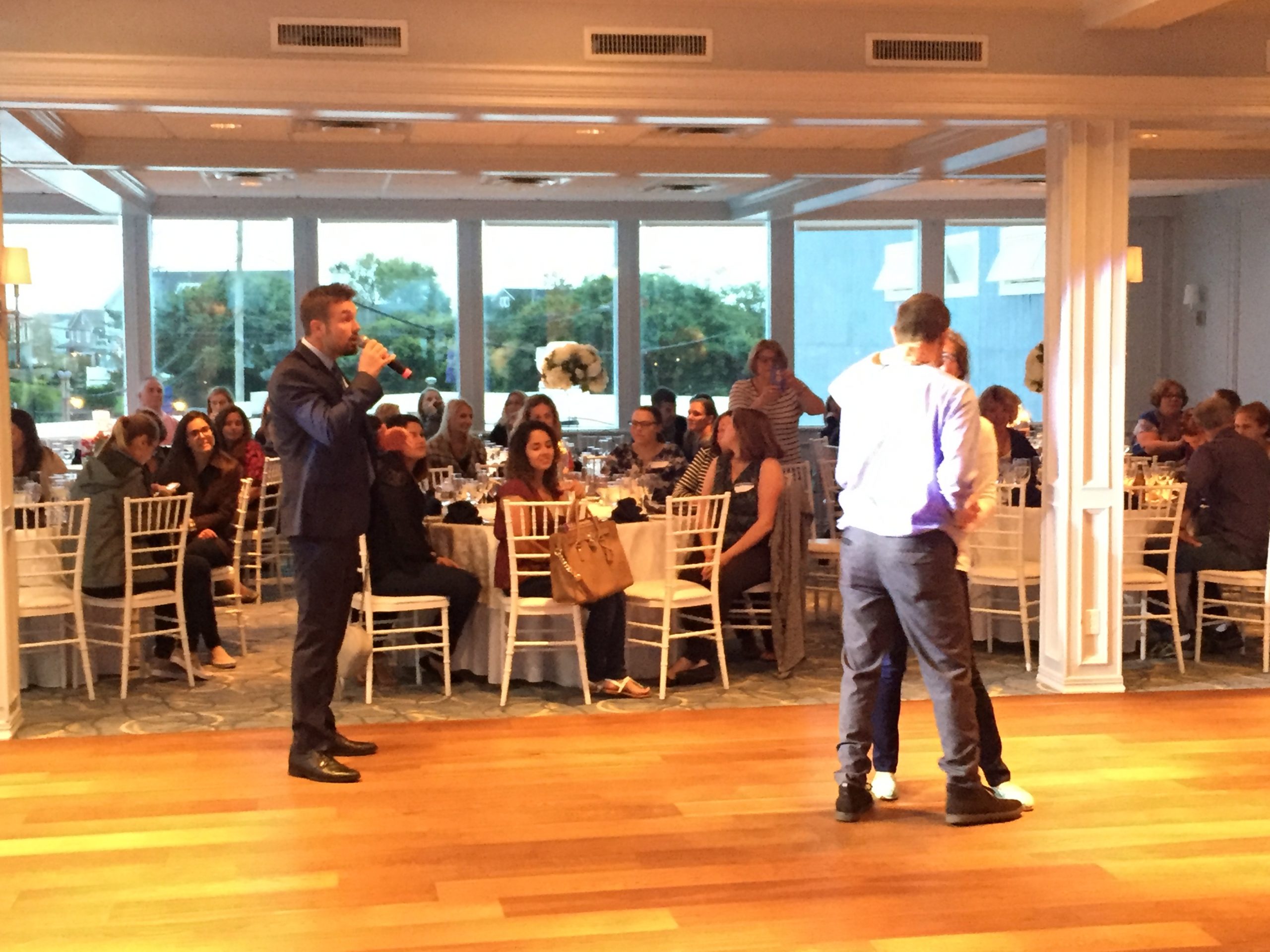 Jay singing to our bride and groom