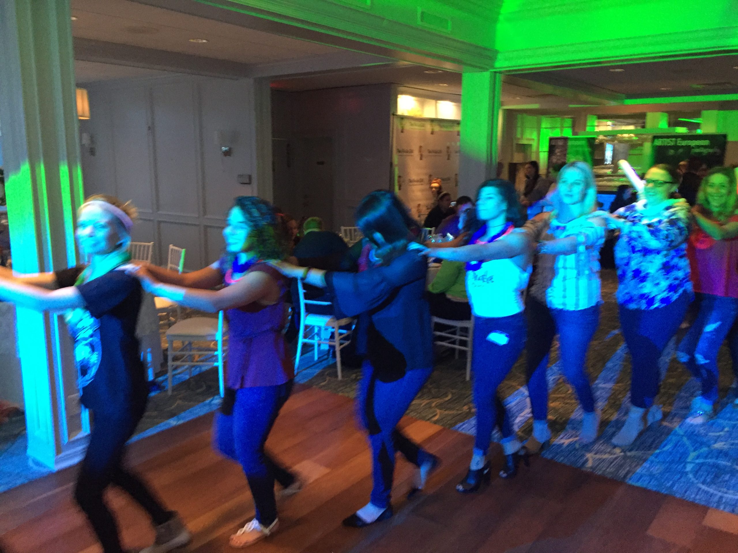 Just a small section of the Conga Line