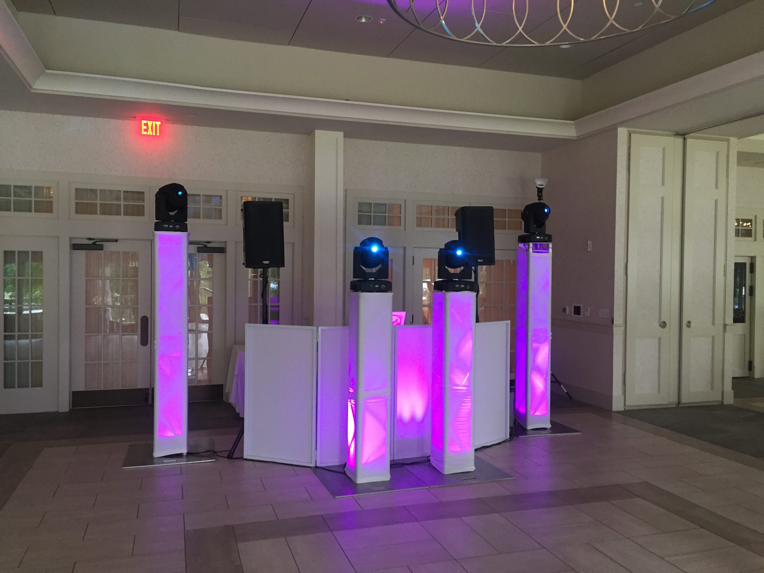 Here's our set up before the doors opened