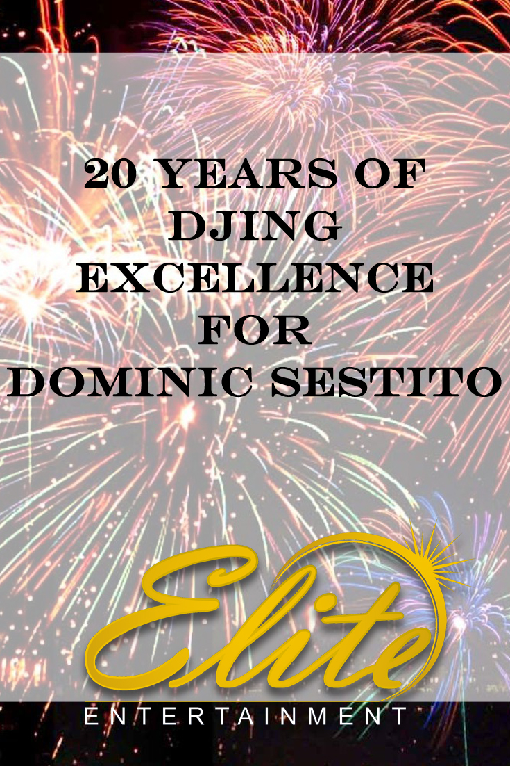pin - Elite Entertainment - 20 Years - Dominic Sestito