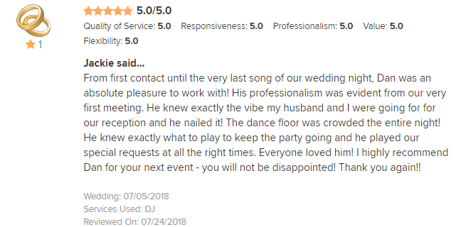 EliteEntertainment_WeddingWireReview_NJWedding_DanFumosa 2018 7-05-18